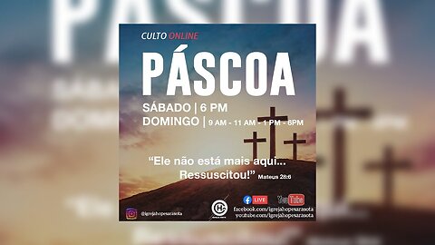 IGREJA HOPE - JESUS RESSUCITOU