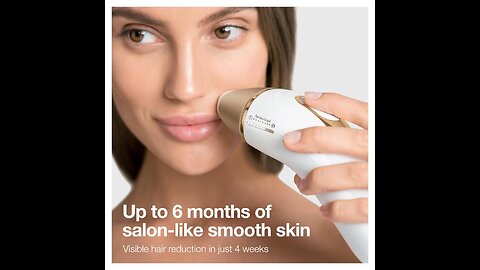 Braun IPL Silk·expert Pro 5 PL5347 Latest Generation IPL for Women and Men, At-Home Hair Removal System, White and Gold, with Wide Head and Two Precision Heads . LONG-LASTING HAIR REDUCTION: Long-lasting at-home hair reduction in just 4 weeksٖ.