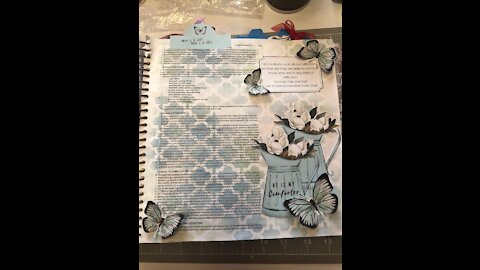 Let's Bible Journal 2 Cor. 7 (from Lovely Lavender Wishes)