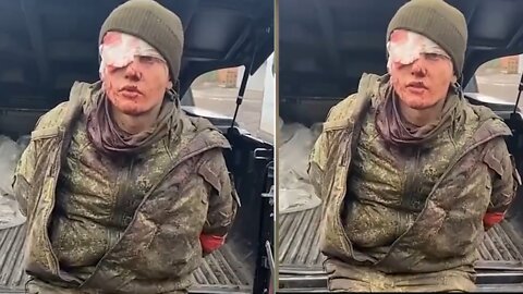 A Russian soldier who was taken prisoner by the Ukrainian Armed Forces.