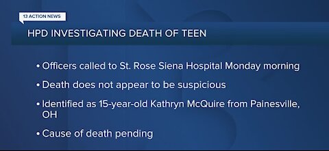 HPD investigating death of a teen