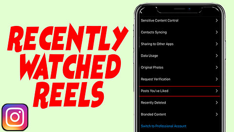 How To Check Recently Watched Reels On Instagram