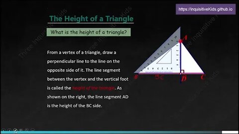 7th Grade Math Lessons | Unit 10 | Triangle Heights | Lesson 1 | Three Inquisitive Kids