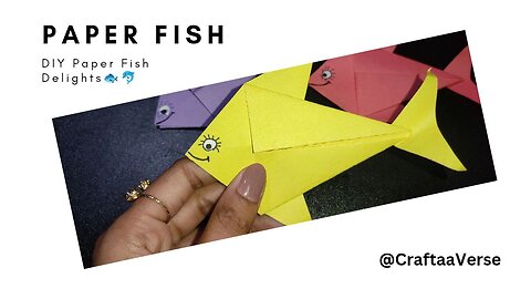 How to make paper fish #art #craft #howto