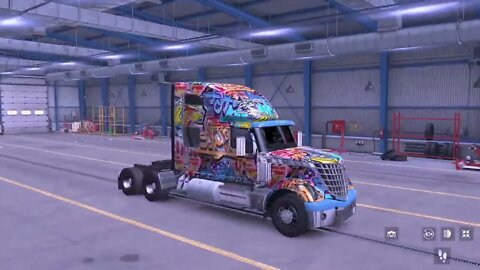 American Truck Simulator Graffiti livery paint skin