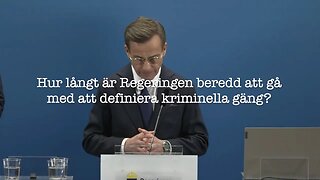 Hur långt är regeringen beredd att gå med att definiera kriminella gäng? Analys av presskonferens.