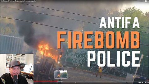 Antifa Firebombs Atlanta Police 03/06/2023