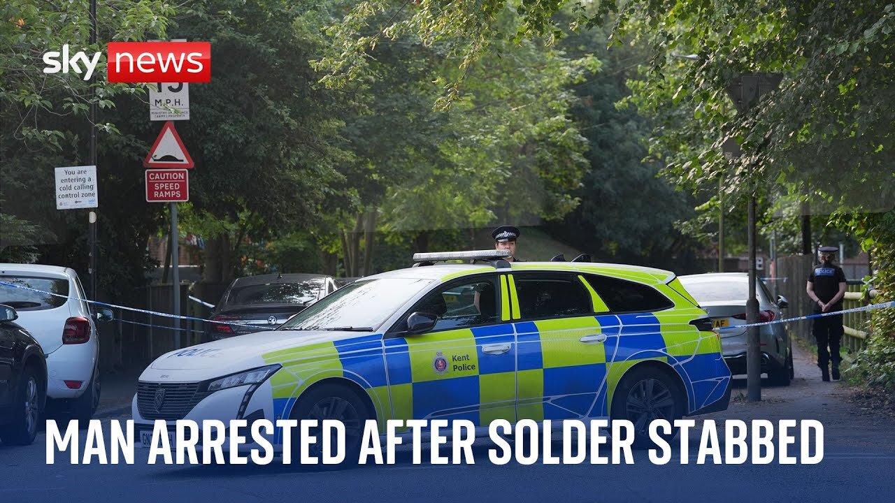 Soldier seriously injured in stabbing as man is arrested| U.S. NEWS