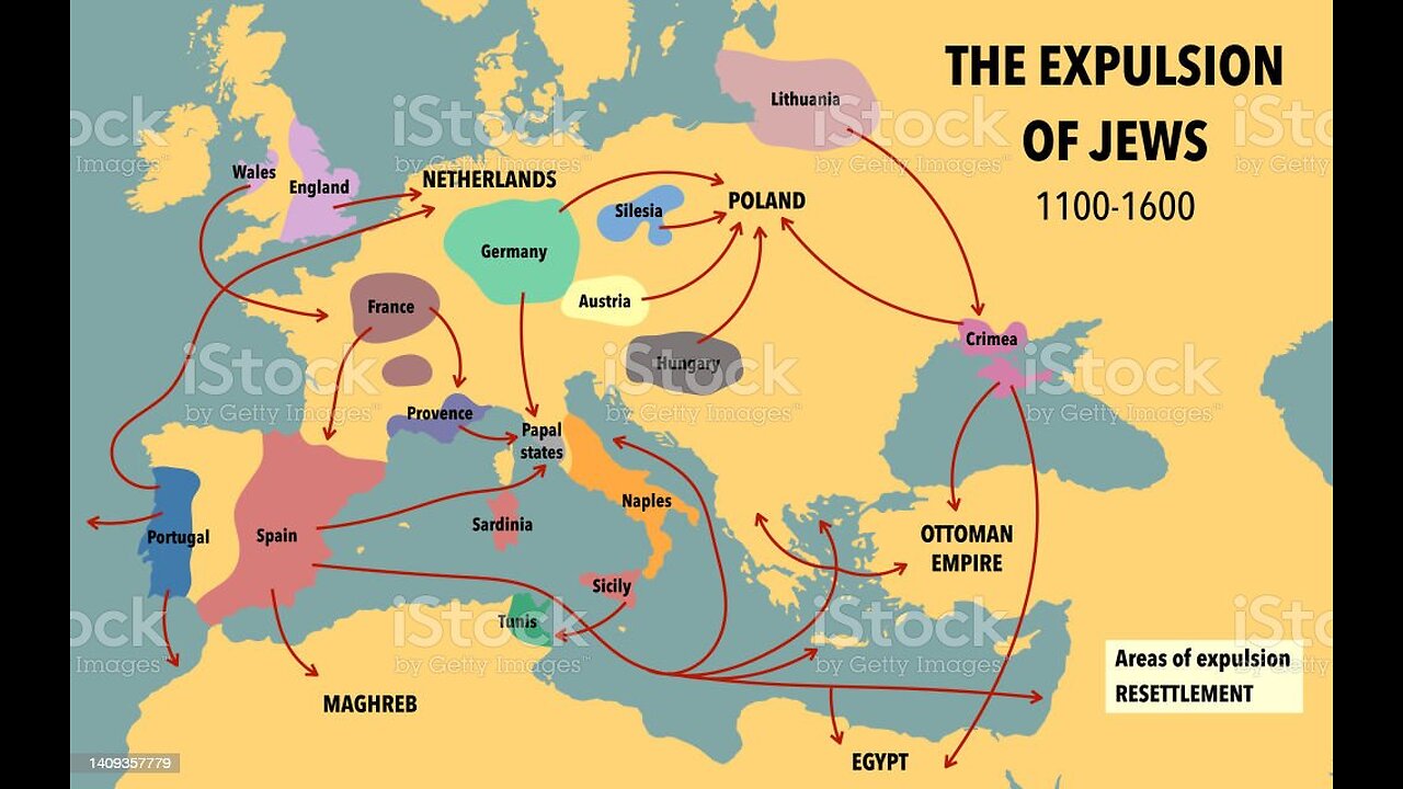 Jews Expelled 1,031 times in the last 2000 years