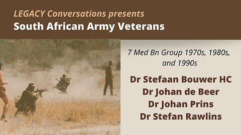 Legacy Conversations - Four 7 Med Bn doctors speak on Operations and Ethics