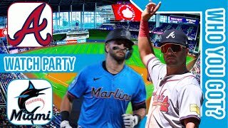 Atlanta Braves vs Miami Marlins | Live Play by Play & Reaction Stream 3D Sim | MLB 2024 GM 154