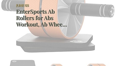 EnterSports Ab Rollers for Abs Workout, Ab Wheel Roller Exercise Wheel Kit for Core Workout, 2...