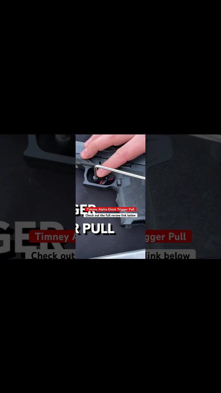 50 Reduction In Your Glock Trigger Pull Weight With The Timney Alpha