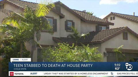 Teen stabbed to death, two injured at Chula Vista house party