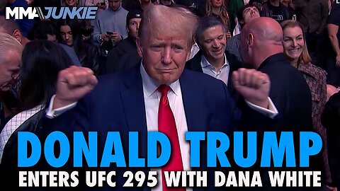 Donald Trump, Kid Rock, Tucker Carlson Walk Out With Dana White at UFC 295 in New York