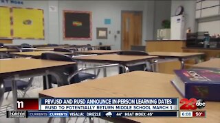 Panama-Buena Vista and Rosedale Union School Districts announce planned opening dates