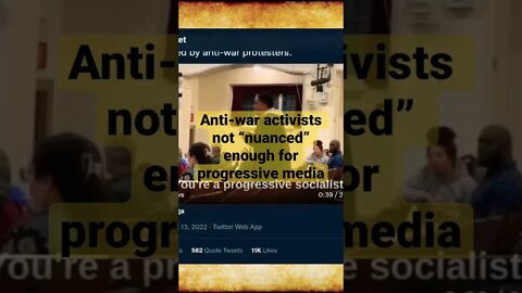 Anti-War Activists Not “Nuanced” Enough for Progressive Media