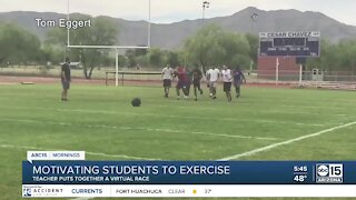 Valley P.E. teacher creates virtual race to motivate students