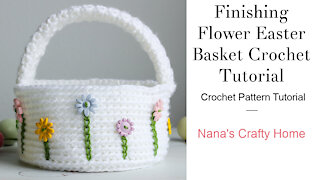 Flower Easter Basket Crochet Tutorial