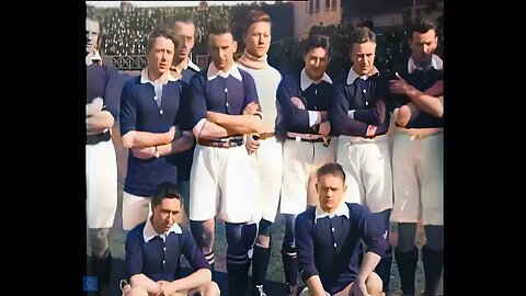 1923 Netherlands football team playing - colorized - 4K 60fps