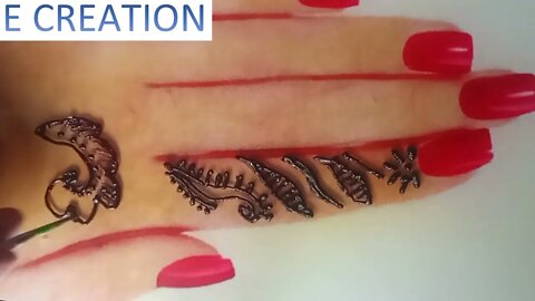 easy to apply simple bridal mehndi design