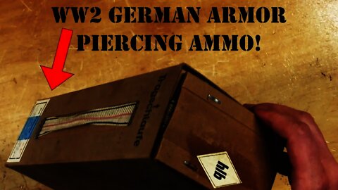 Opening an Original WW2 German Armor Piercing Ammo 300 Round Battle Pack.