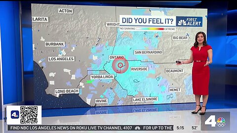 Ontario earthquake shakes parts of Southern California