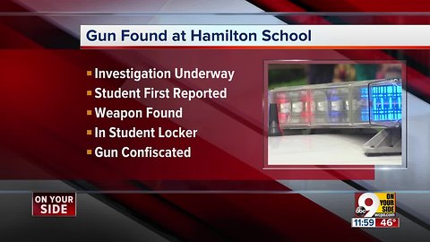 Officials find gun in locker at Hamilton's Wilson Middle School