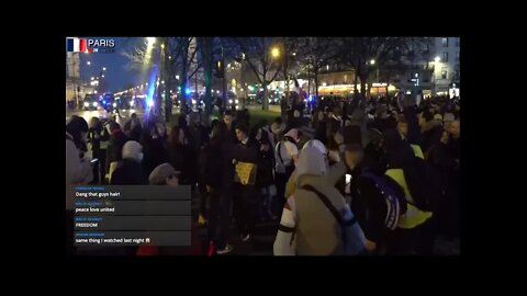 🔴 LIVE - RAW LIVESTREAM - PARIS PROTEST - FRANCE - NIGHT PARTY pt 2 - FREEDOM CONVOY 2022