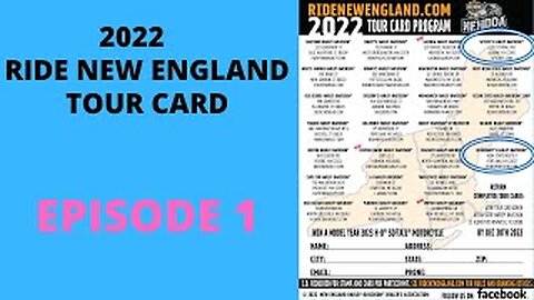 2022 RIDE NEW ENGLAND TOUR CARD - EPISODE 1