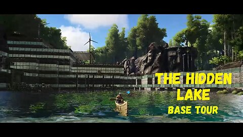 ARK: Survival Evolved - Base Build Tour at the Hidden Lake!