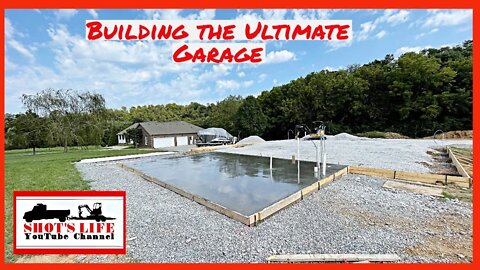 Building the Ultimate Garage | EPS 8 | Forms up, Dump Truck Breakdown, Office Pour! | Shots Life