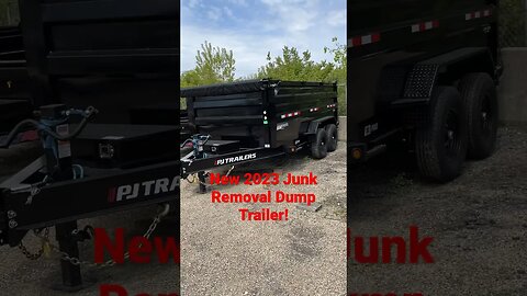 New 2023 Junk Removal Setup! Beautiful 13 yard dump! #trailer #junkremoval #pjtrailers