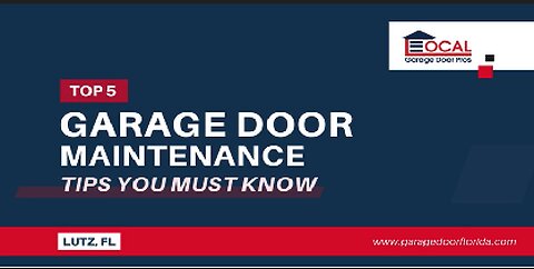 Garage Door Maintenance Tips You Must Know