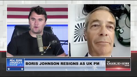 Nigel Farage Reacts To Boris Johnson Resigning