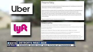 Rideshare driver shot while picking up passenger on Detroit's west side