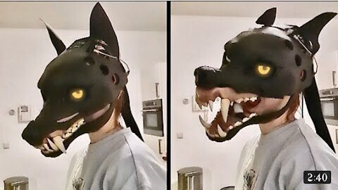 An Extremely realistic Halloween wolf mask 🐺 Daily Dose of internet #2