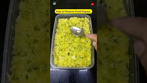 (Sub) How to Preserve Fresh Papaya For longer time I کچا پپیتا پیسٹ | 1 @CookingWithHira-CWH