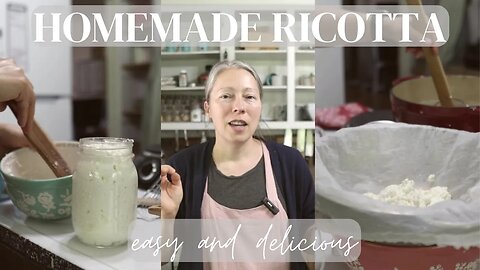 Easy Homemade RICOTTA | Making CHEESE products at home!