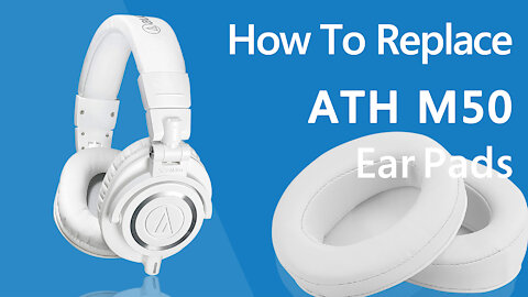 How to Replace Audio-Technica ATH-M50 Headphones Ear Pads / Cushions | Geekria