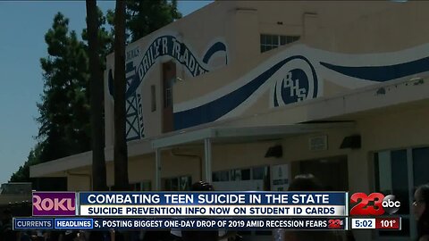 Suicide prevention info on student ID cards