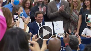 Governor Ron DeSantis Hold Press Conference at St. John the Apostle Catholic School 5/11/21