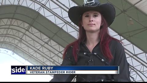 Stampeders prepare to put on a show at the Snake River Stampede in Nampa