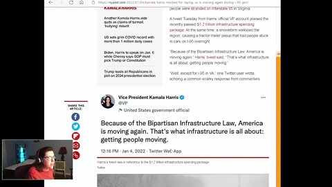 Kamala Harris Tweets America is Moving Again During I-95 Shutdown