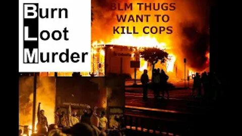 BLM thug In the US Threaten to murder cops