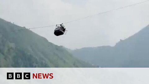 Pakistan cable car: Relief as all eight people rescued