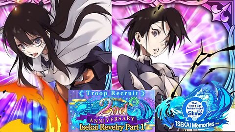 SLIME ISEKAI Memories: Troop Recruit 2nd Anniversary Isekai Revelry P1 Banner Summons