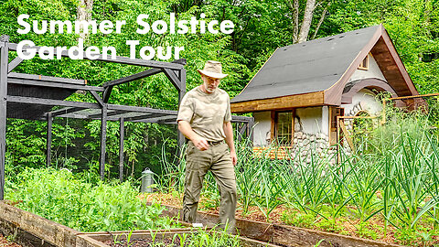 Pruning Fruit Trees in my Organic Orchard on the Summer Solstice | Food Forest Tour