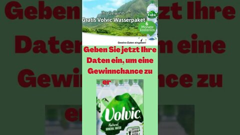 Gratis Volvic Wasserpaket