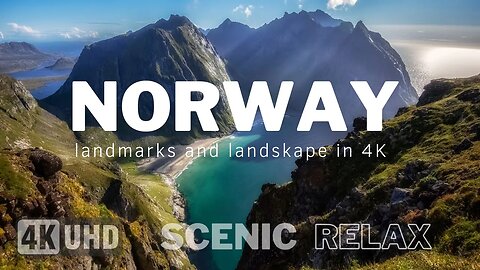 Norway 4K | Scenic Relaxation video with calming music | Relaxation video